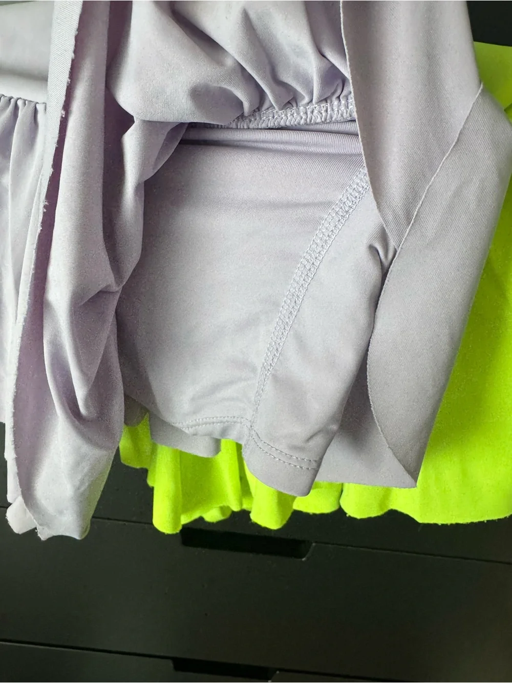 Katie J NYC Soft Lavender Active Shorts